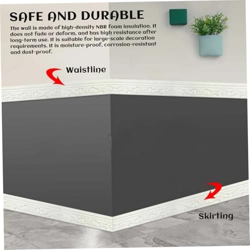 Moulure 3D autocollante de 10m pour décoration murale de salon - 5