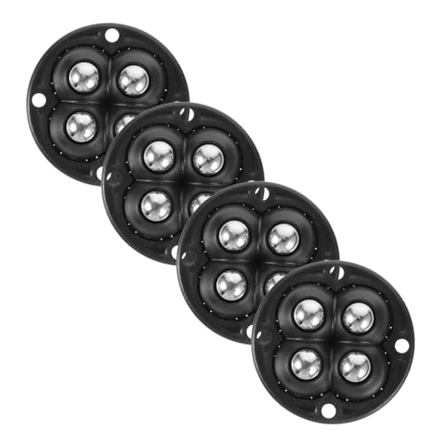 PRETYZOOM 4pcs Paste on Casters for Storage Boxes No-Drill Mini Swivel Casters Adhesive Casters Wheels Universal Wheel for Appliances
