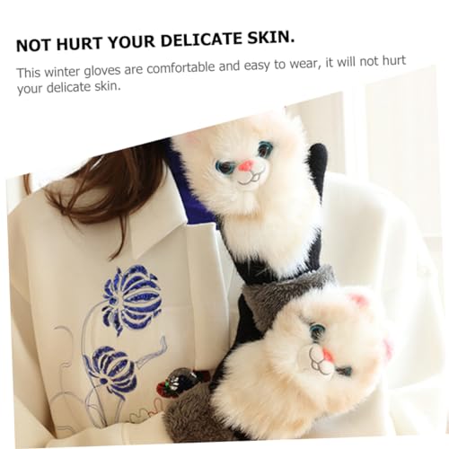 Portable Cat Gloves for Outdoor Use Warm Wear Resistant Winter Gloves with Elastic Wristbands for Skiing3