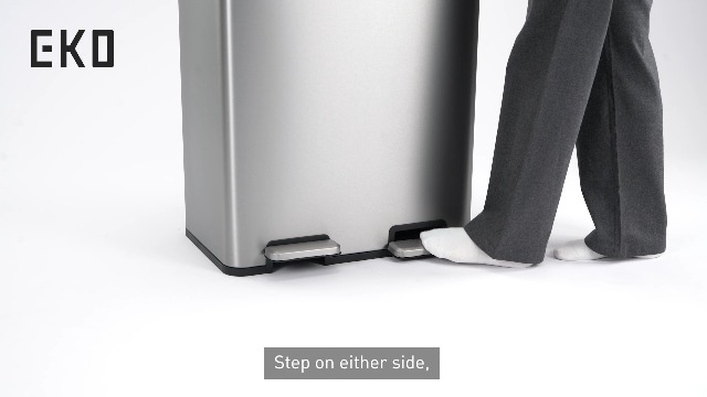 Amazon.com: EKO Edison Dual Trash Can for Recycling and Trash, 8+8
