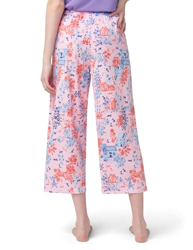 Image of HUE Women's Spring Pajama Separates Soft Whimsical Print Pjs with Flowers, Animals, Garden Themed Pjs, Cocktails