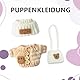 Plüschtier Kleidung, Mini Kleidung für Puppen , Kleidungs für Puppen Geeignet für 15-17CM Puppen Outdooraktivitäten Festtagskleidung Rollenspiele Accessoire