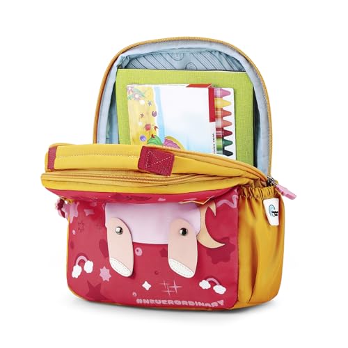 Image of uppercase Fantasy School Bag for Kids | Preschool Lightweight 9L Capacity Backpack for 3-5 Years Boys & Girls | Padded Comfortable Adjustable Shoulder Straps & Name Card | Spacious & Multiple Pockets