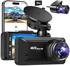 Oryzom Dashcam 4K Pro – Enregistrement Ultra HD avec caméras Avant/arrière, Vision Nocturne et Surveillance 24h/24(+1080P + Autoladegerät)