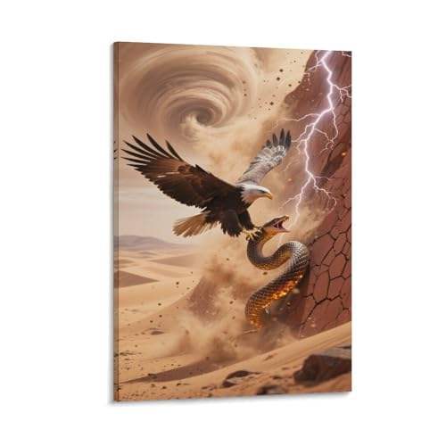Aigle de l'Amérique du Nord peinture moderne grand format idée cadeau anniversaire