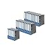 Produktbild SCHÄFER SHOP Ordner A4 schmal Wolkenmarmor Aktenordner Ringbuch Büroordner - Made in Germany - 5 cm, blau, 25 Stück