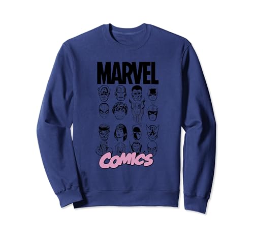Image of Marvel Comics Multi Heads L Sweatshirt