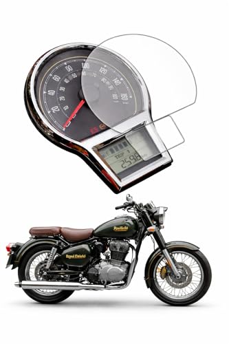 Image of Speedometer Screen Guard for Royal Enfield Reborn Classic 350 Bike, MotorCycle, Display Scratch Guard Tempered Glass Screen Protector