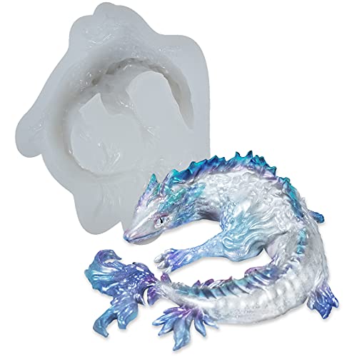 FUNSHOWCASE 3D 水龍 竜 ドラゴン 動物 立体 シリコンモールド アロマストーン レジン 石膏 手作り 石鹸 キャンドル エポキシ樹脂 樹脂 粘土 型 抜き型 キット 道具（Amazon）