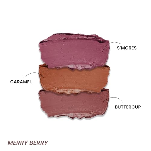 Image of LAMIOR Blurry Fudgy Lip Tint - Combo of 3, Shade - Merry Berry | Ultra Velvety Matte | Transfer Proof & Hydrating Formula | Long-Lasting Lip Tint with Cushion Applicator | Vegan & Cruelty-Free