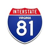 Interstate 81 Virginia Road Sign Replica, Indoor Wall Decor