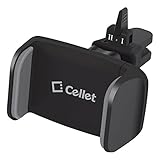 Cellet Air Vent Car Mount Compatible for iPhone Xs/Xr/Xs Max/X/8/7/65/ Samsung Note 9/8/5/5 Galaxy S9/S9 Plus/S9/S8/Plus/S7/S6 LG Q7+/Stylo 4/Q Stylus/V35 ThinQ/V30/G6/G5/ and more
