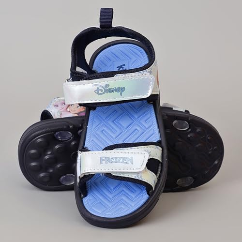Image of Kidsville Official Frozen Printed Sandals For Kids Girls Anti-Skid Comfortable | Adjustable Double Strap Closure | Flexible & Lightweight Footwear for Baby