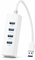 Expansor Hub USB 3.0 4 Portas UH-30A – Alta Velocidade 5Gbps com LED | USB BRANCO