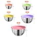 7-Speed Electric Hand Mixer,5 Large Mixing Bowls Set,Handheld Mixers with Whisks Beater,Stainless Steel Metal Nesting Bowl Measuring Cups Spoons Kitchen Cake Blender for Prep Baking Supplies