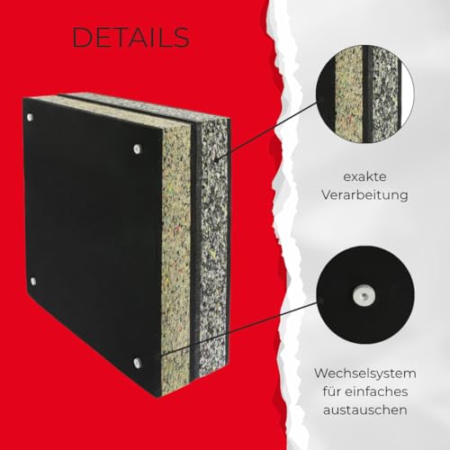 Foto von Stronghold Schaumscheibe Black Edition Superstrong 60x60x20 cm – robuste Pfeilfangscheibe für Bogenschießen bis 70 lbs – witterungsbeständige Zielscheibe aus Schaum
