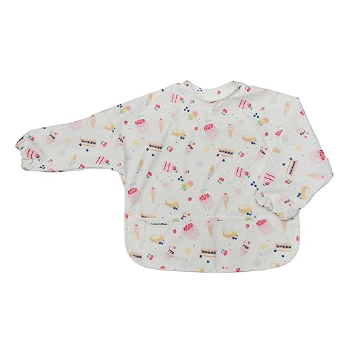 Image of Loulou Lollipop Long Sleeve Mess Free Waterproof Bibs, for baby boys and girls 6-36 Months, Machine Washable, Travel Friendly