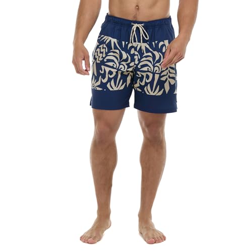 Eidon Young Men's Burst 17 Inch Length, Elastic Waist Volley Swim Trunk