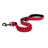 EzyDog ZERO SHOCK Leash - Best Shock Absorbing Dog Leash, Control & Training Lead (25" Red)