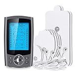 Dual Channel Tens Machine Pain Relief Machine Full Body Acupuncture Massage with 24 Massage Modes for Relieving Back Neck Stress Sciatic Pain