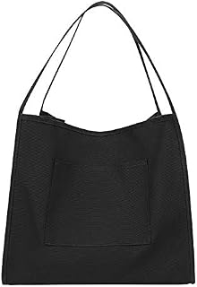 Large Capacity Canvas Tote Bags Casual Reusable Shopping Bag With Inner Pocket Strong Washable Storage Bags Shoulder Handbags Grocery Bag For Shopping Camping Travel