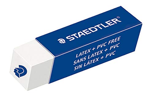 Gomme extrudée Staedtler blanche pour effacer proprement les traits de crayon