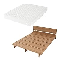 【良品】LOWYA ロータイプ すのこベッド セミダブル シャビーナチュラル Amazon｜LOWYA ロウヤ ベッド ベッドフレーム ロータイプ