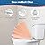 iFealClear Elongated Toilet Seat with Cover- One-click Quick Release Hinges, Slow Close and Non-Slip Toilet Seat with 2-pack Toilet Seat Bolts for Elongated or Oval Toilets, Universal Fits White