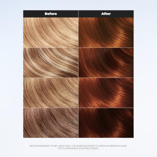 Image of XMONDO Color Copper Color Depositing Mask & Semi-Permanent Hair Dye Super Gloss Infused with Bond Boosters for Nourishment, Revitalize & Repair, Vegan Formula, 8 Fl Oz | 7C Shade, Semi-Permanent Hair Dye, Infused with Bond Booster & Lusterhance Technology for High-Gloss Shine, Vegan Formula