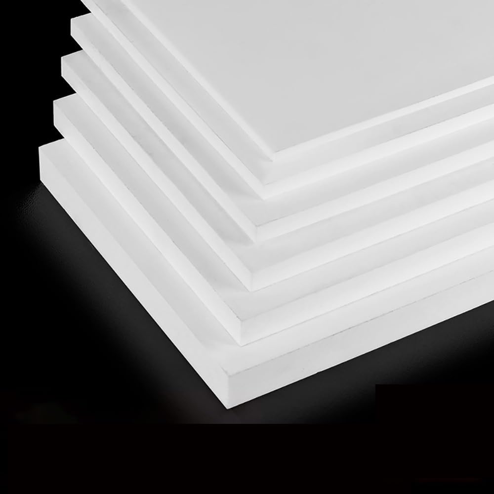 Weiße PTFE-Platte mit einer Dicke von 0,5–20 mm | Vielseitige wiederverwendbare PTFE-Kunststoffplatte for Heimwerker, for DIY-Modellbau und Bastelarbeiten(3x300x300mm)