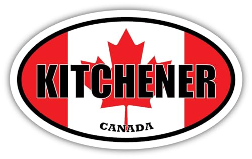 Kitchener Canada Flag Magnet for Toolbox, Helmet, Lunchbox