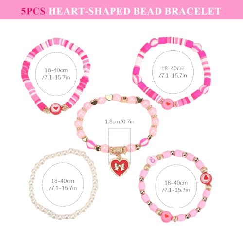 Image of SANNIDHI Crystal Bracelet for Girls Stylish Double Layer Pearl Crystal Bead Bracelets Jewelry with Cute Pendant Charm, Bracelet for Kids Women Ideal Gift for Girls