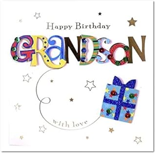 Talking Pictures Grandson Happy Birthday Greeting Card Cards