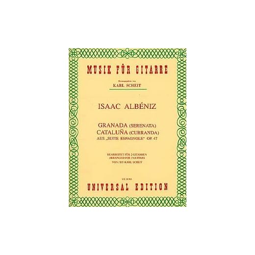 ALBENIZ - Granada Op.47 nº 1 y Cataluña Op.47 para 2 Guitarras (Scheit)