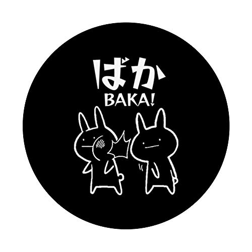 Japon Anime Drôle Baka Rabbit Slap PopSockets PopGrip - Support et Grip pour Smartphone/Tablette avec un Top Interchangeable – vue 3