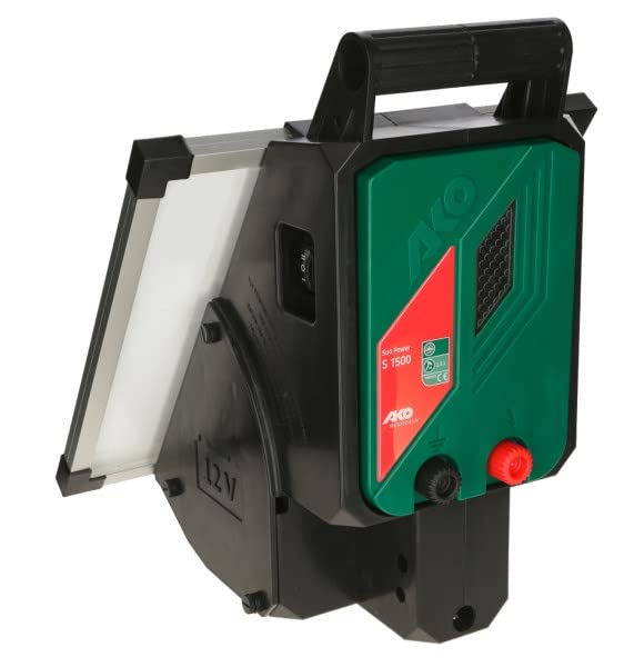 Side view of Kerbl AKO SunPower S1500 showing control panel and connection terminals