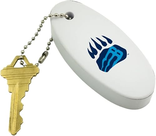 Miniatura 2 de GRAPHICS & MORE Bob Jones University Secondary Logo Floating Keychain Oval Foam Fishing Boat Buoy Key Float