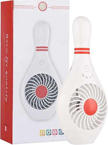 AUOTO Handheld Portable Fan Bowling Pin Fan Mini Small Personal USB Fan for Home Office Sports Travel Bodybuilding and face fan for makeup Festival Holiday Gift