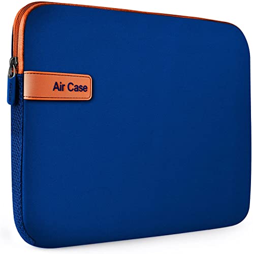 AirCase Laptop Bag Laptop Case iPad Case Laptop Sleeve fits Macbook Air/Pro 13/14 inch Case iPad Air/Pro 13-14 inch Notebook Computer Case Water-Repellent Shockproof Lightweight (Blue)