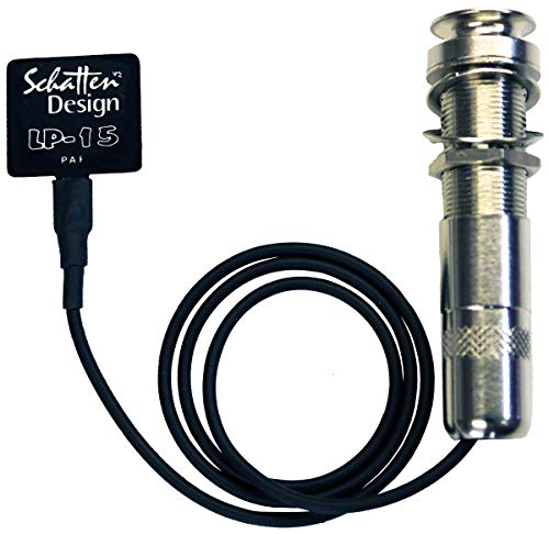Schatten LP-15 Insider Guitar/Ukulele Soundboard Pickup w/Jack, Internal Mount