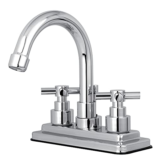 Kingston Brass KS8661EX Elinvar 4 Centerset Bathroom Faucet, 4-7/8-Inch, Polished Chrome