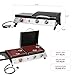 Royal Gourmet PD1305H 3 Burner Propane Gas Grill and Griddle Combo with Lid, 3-in-1 Grill Griddle Combo with 29,000 BTUs Output for Outdoor Cooking, 364 Sq. In. Cooking Area, Silver & Black