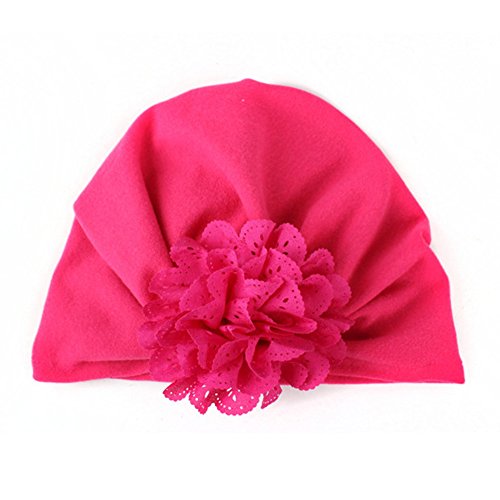 6 Pieces Newborn Baby Hats Infant Turban Wrap Floral Head Cap #TOP6