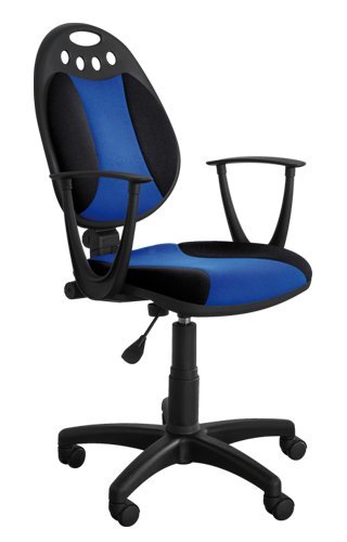 Best for Office- Chaise de Bureau contemporaine à Hauteur réglable modèle Maja (Black Orange)