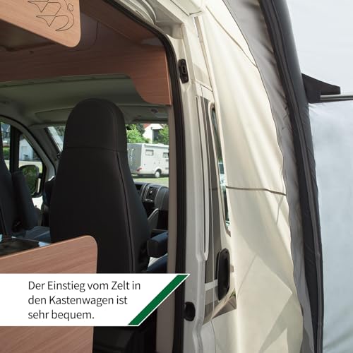 Wohnwagen Vorzelt DWT Luna Air, 350 x 250 cm, aufblasbares Zelt für Busse