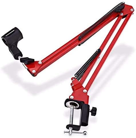 NB-35 Microphone Boom Arm Stand - Adjustable Blue Scissor Arm For PC Recording