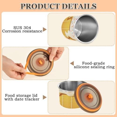 Contenedor de café hermético de acero inoxidable 500ml miniatura 5