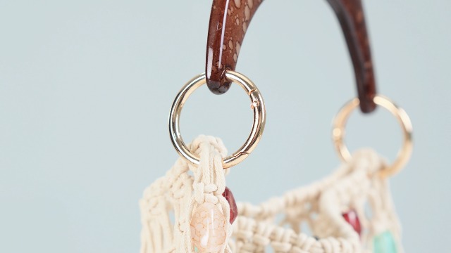 Bolso Hobo de Crochet Boho para Mujer Ligero y Colorido miniatura 7