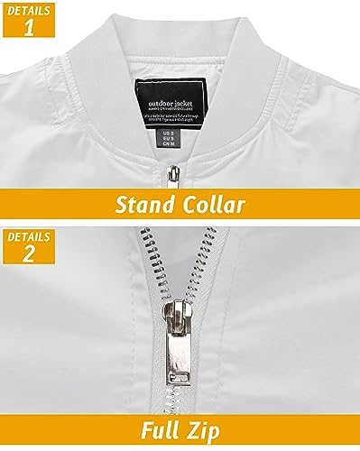 Tacvasen Lightweight Jacket Men Windbreaker Jacket Bomber Jacket Casual Jacket Sportswear Jacket Softshell Jacket Windproof Jacket #TOP3