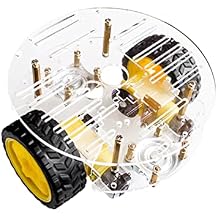 Smart Car Double Layer Chassis Kit for DIY Robot Car Compatible with Tracking and Obstacle Avoidance Easy to Install for Learning and Experimentation